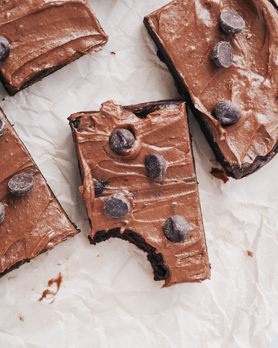 Fudgey Avocado Brownies With Chocolate Frosting